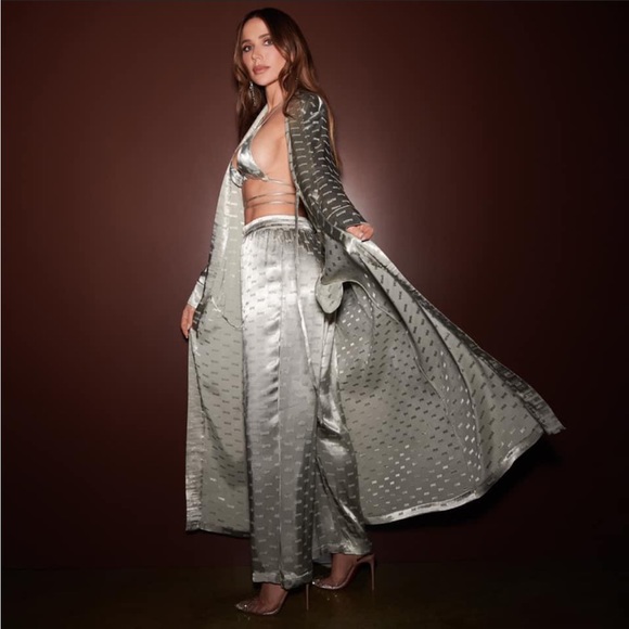 NWT Skims Jacquard Triangle Bralette Talc - Picture 4 of 9